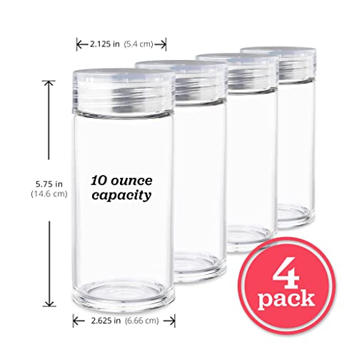 Glass Water Bottles (4 Count)
