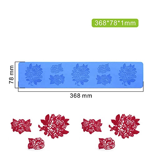 Flower Embossing Hollow Candy Silicone Mold Lace Pattern Sugar Craft Cake Decoration