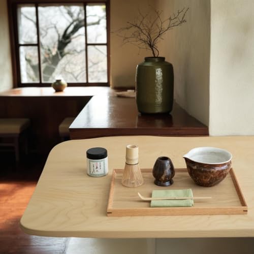 Matcha Set with Handmade Ceramic Bowl & Bamboo Whisk