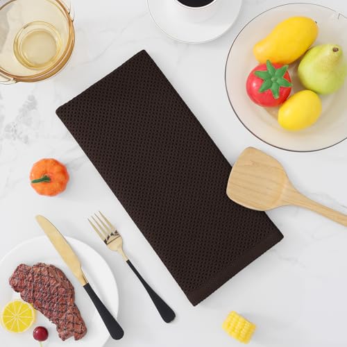 100% Cotton Waffle Weave Kitchen Dish Towels 8 (8 Count)