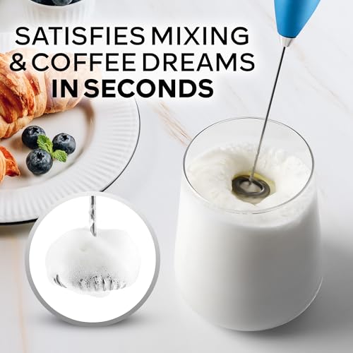 Powerful Milk Frother Wand With Duracell Batteries