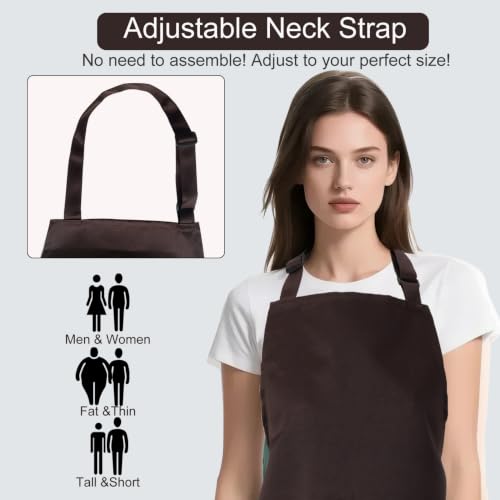 Kitchen Bib Chef Apron for Women Men