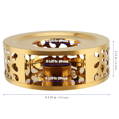 2 PCS Metal Teapot Warmer Base