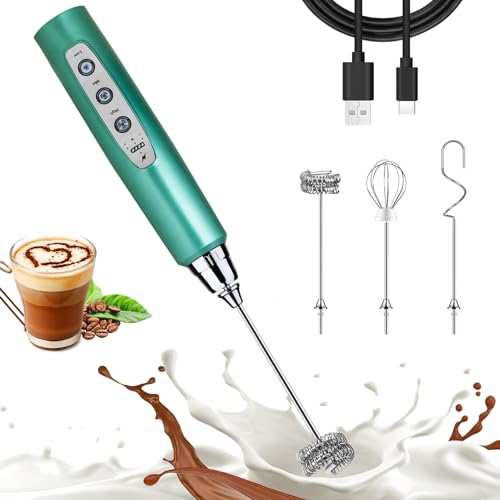 Green Milk Frother Wand for Coffee