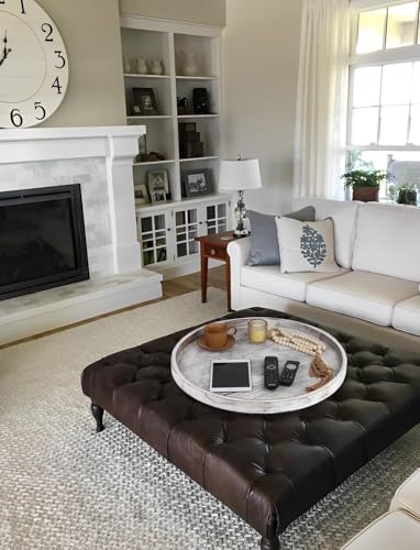 Extra Large Round Ottoman Table Tray Round