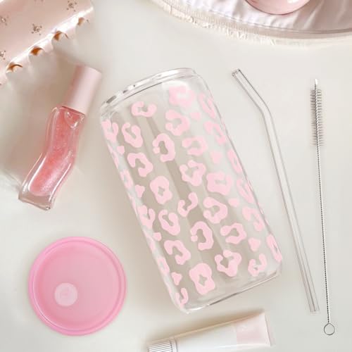 Leopard Glass Bottle