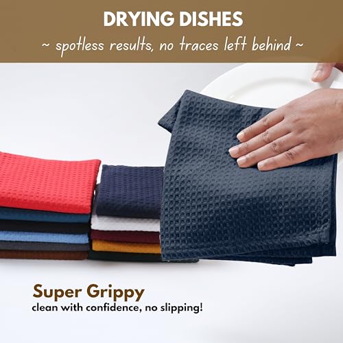 Waffle 18 Pack Dish Cloths Set (18 Count)