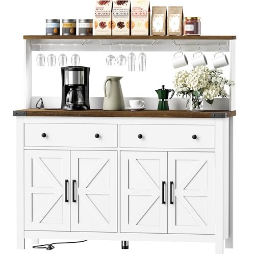 Hutch Storage Cabinet Buffet with Drawers