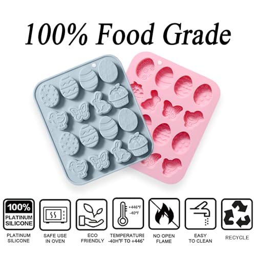 Easter Silicone Candy Molds (2 Count)