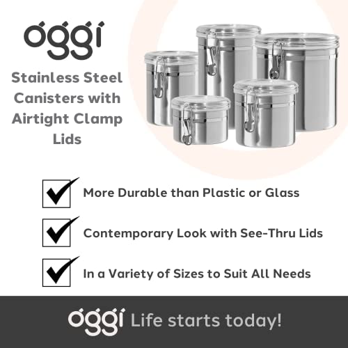 Stainless Steel Kitchen Canister 152 fl oz