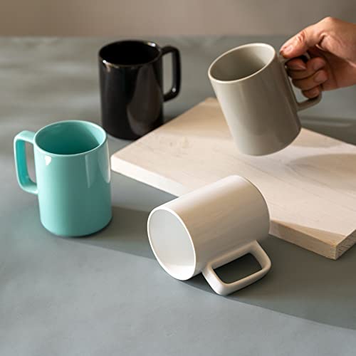 Large 15 Ounces Porcelain Coffee Mug Tea Mugs Set of 6 (6 Count)