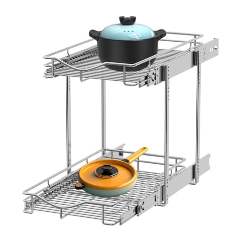 2 Tier Pull Out Cabinet Organizer