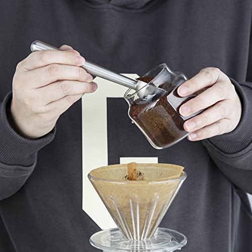 Stainless Steel Long Hollow Handle Coffee Scoop