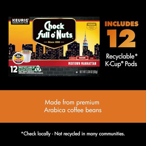 K-Cup Pods - Midtown Manhattan, 6 Packs of 12 K-Cup Pods (72 Count)