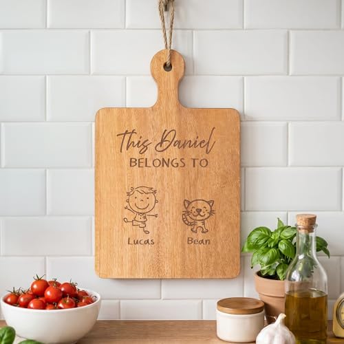 Personalized Family Member Cutting Board for Dad Mom Grandma Grandpa