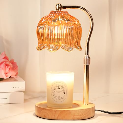 Flower Candle Warmer Lamp with Timer