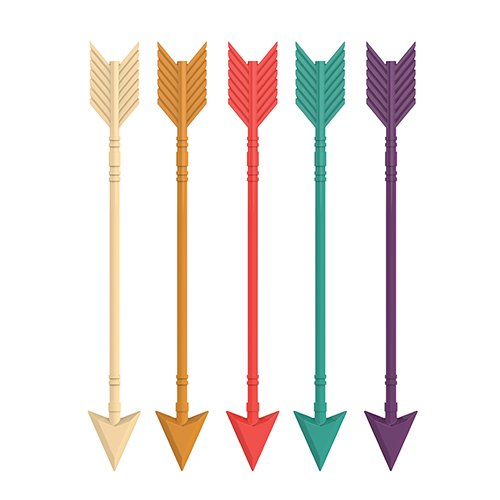 TrueZoo 4217 Arrow Stir Sticks (12 Count)