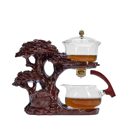 Glass Teapot Set with Infuser Semi Automatic Tea Set Magic Teapot