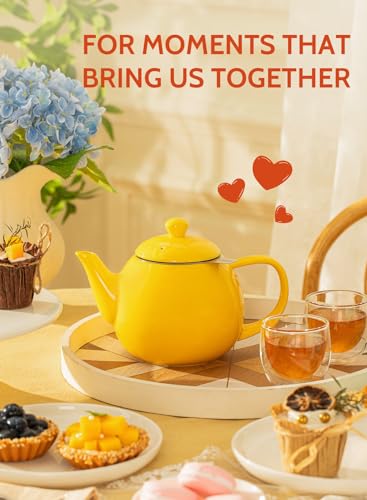 Teapot Porcelain Tea Pot with Stainless Steel Infuser