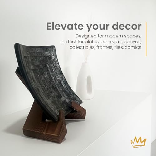 6.5" Brown Wood Display Stand Made in USA