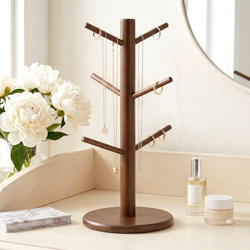 Bamboo Coffee Mug Tree with 6 Hooks