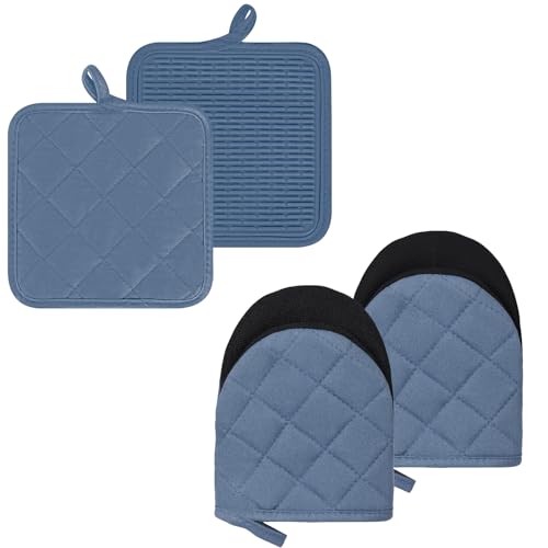 Oven Mitts and Pot Holders Set (4 Count)