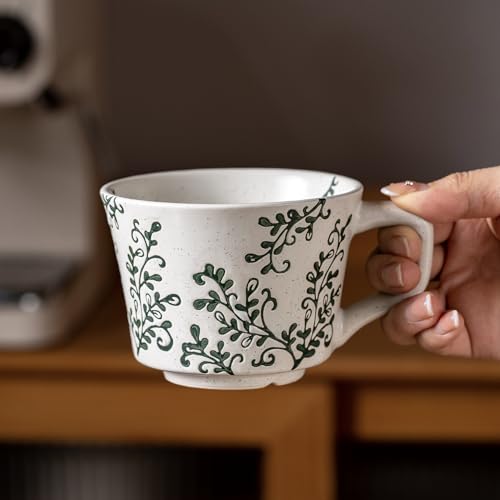 Ceramic Mugs 11 oz Unique Luxurious Cups Set of 4