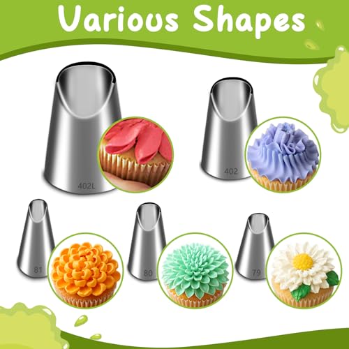 5 Pieces Chrysanthemum Piping Tips Set
