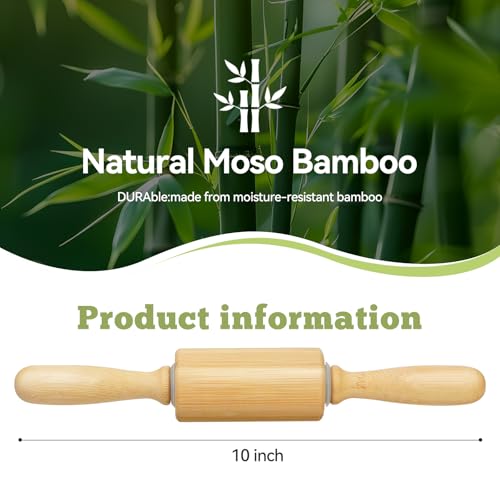 10 inch Wooden Rolling Pin for Baking