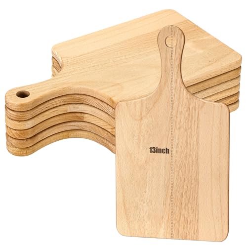 6 Pcs Wood Cutting Boards Bulk (6 Count)