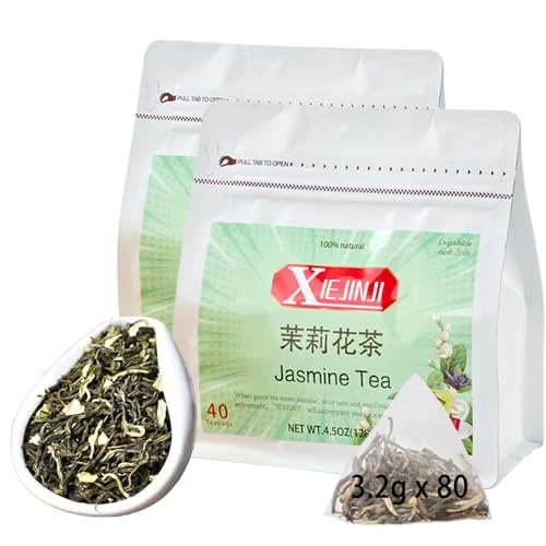 Jasmine Tea Premium Jasmine Green Teabags (80 Count)