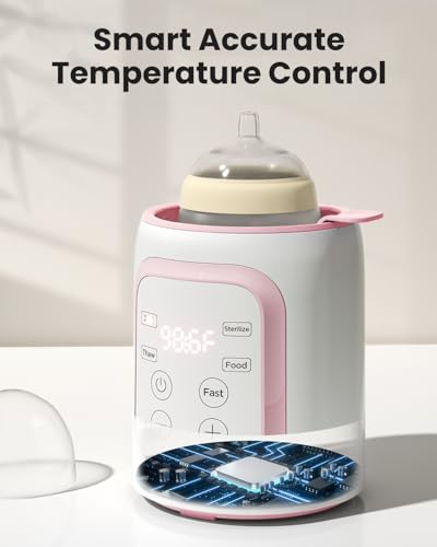 8-in-1 OG Fast Bottle Warmer with Timer, Pink
