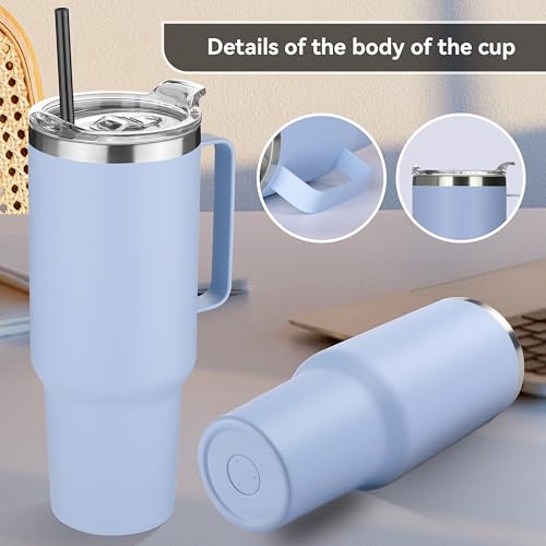 40 oz Stainless Steel Tumbler with Handle