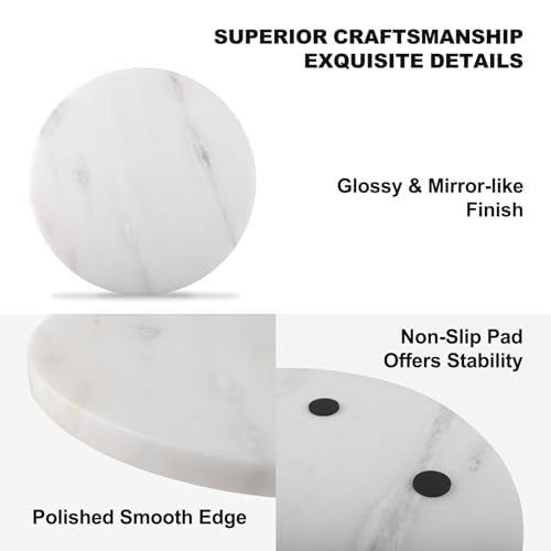 African Round Marble Cutting Board for Kitchen