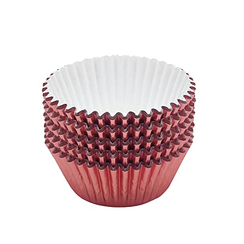 Standard Rose Gold Foil Cupcake Liners Muffin Baking Cups for Party and More (100 Count)