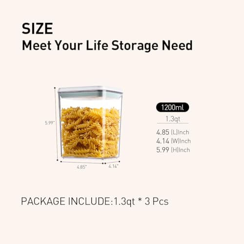 Airtight Food Storage Containers (3 Count)