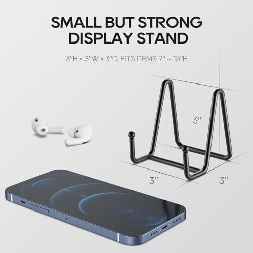 3 Pack 3 Inch Plate Stands for Display (3 Count)