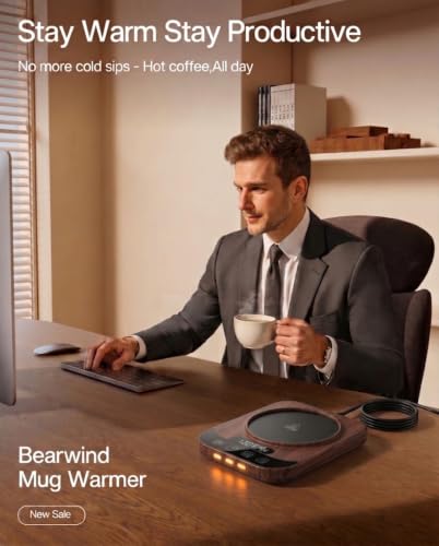 Smart Coffee Mug Warmer with LED Display
