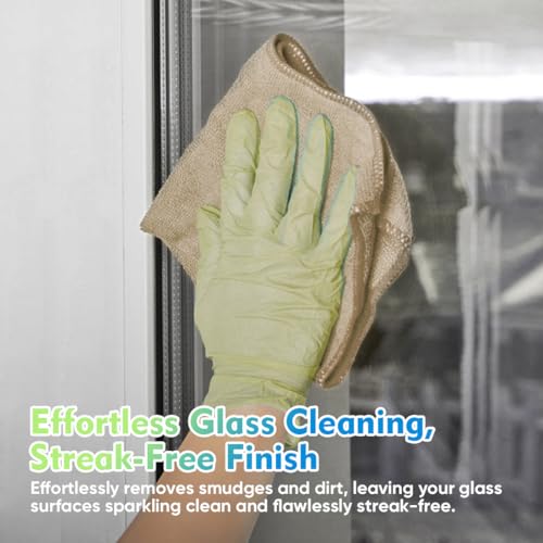 Brown Microfiber Cleaning Cloth 20 Pack 11.5 x 11.5 inch Microfiber Towels for Cars Ultra Absorbent Car Washing Cloth Lint Free Streak Free Cleaning Rags for Car (20 Count)