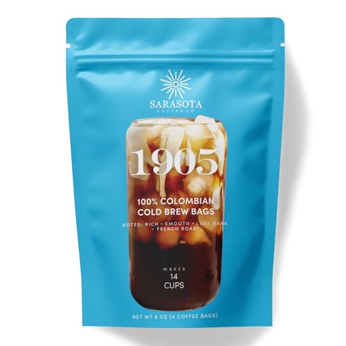 Sarasota Coffee 1905 Cold Brew Coffee Bags (8 Ounce)
