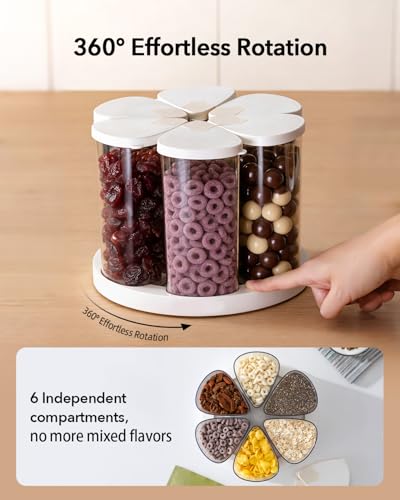 Rotating Food Storage Containers Set of 6 (6 Count)