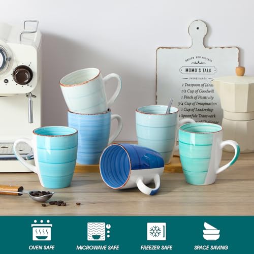 Bonita 16 Oz Large Coffee Mugs Set of 6 (6 Count)