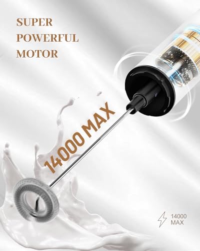 Rechargeable Milk Frother with Cover