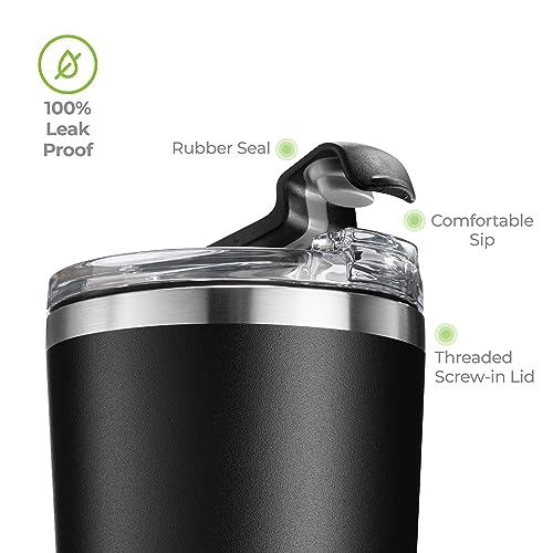 16 oz Insulated Coffee Tumbler with Leakproof Lid