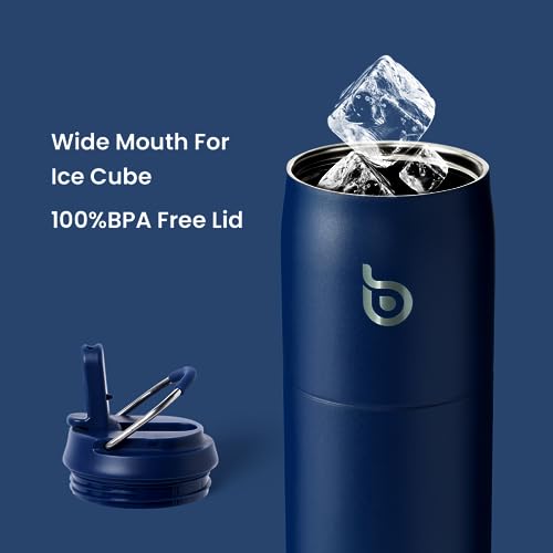 Stainless Steel Water Bottle 32 oz indigo blue