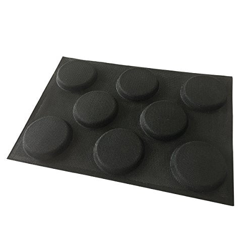 Silicone Hamburger Bread Forms Perforated Bakery Molds Non Stick Baking Sheets Fit Half Pan Size