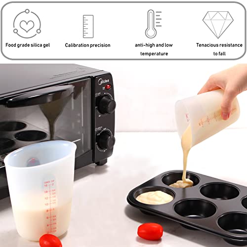 3 PCS Silicone Flexible Measuring Cups