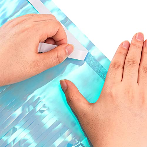 Iridescent Blue Fringe Curtains (2 Count)