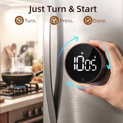 Digital Magnetic Kitchen Timer & Stopwatch with LED Display