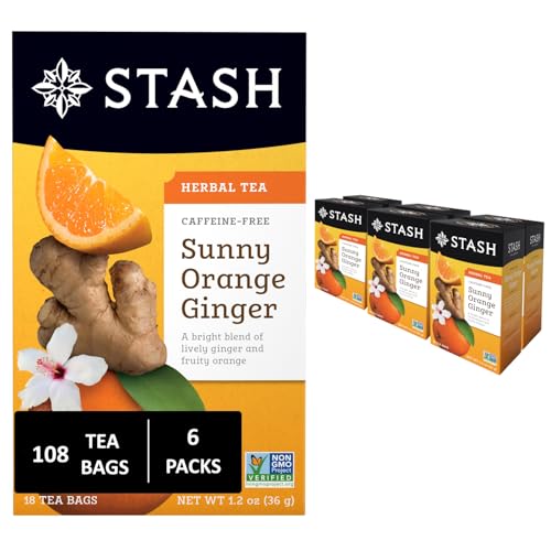 Tea Sunny Orange Ginger Herbal Tea (108 Count)